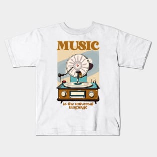 Music is The Universal Language Kids T-Shirt